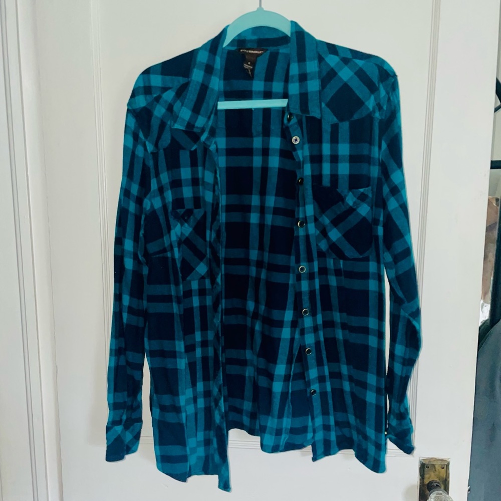 BLUE PLAID FLANNEL BIT AND BRIDLE